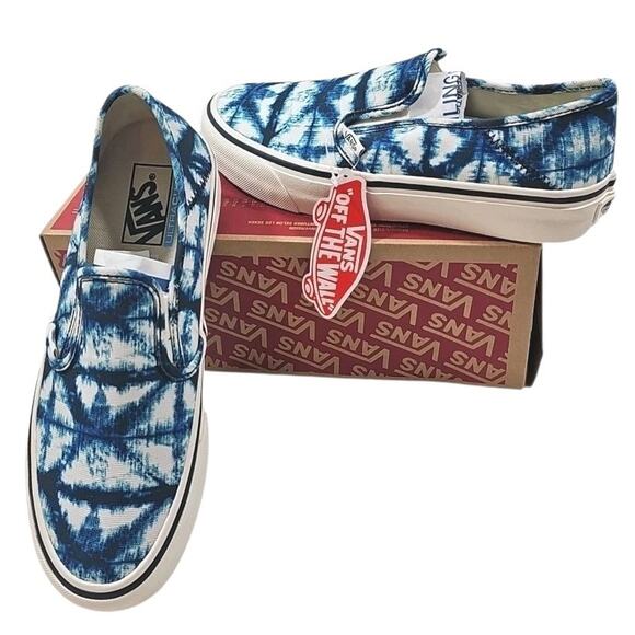 VANS~Woman 9; Men's 7.5~Indigo Drs. Blues/Marshall Slip -On Sf. Canvas Sneakers - Picture 11 of 16